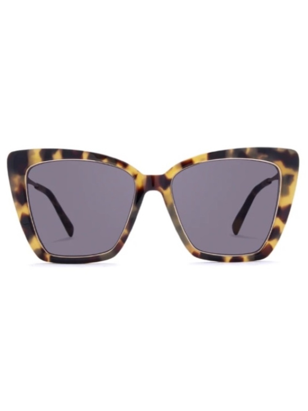 DIFF Becky IV Sunglasses Hazel Tortoise Grey Lens Cat Eye NWT